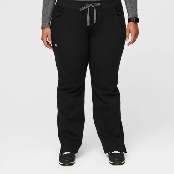 Figs Women's Kade Cargo Scrub Pants - Black - XL Petite - Picture 2 of 9